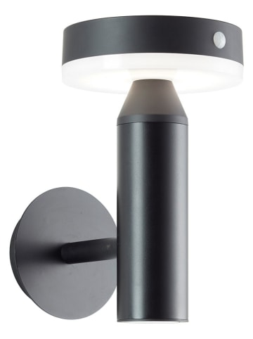 LED-Solar-Wandleuchte "Magua" in Schwarz - (B)13,3 x (H)20,8 x (T)18,9 cm