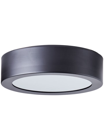 Deckenleuchte "Sandros" in Schwarz - (H)6 x Ø 23 cm