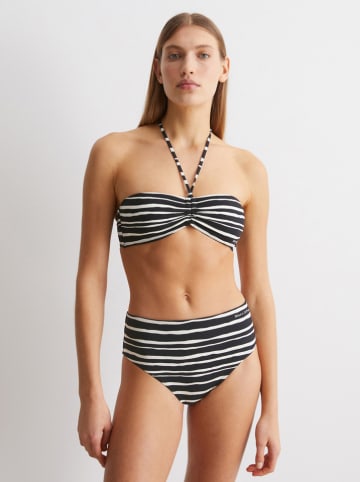 Figi bikini w kolorze czarno-białym
