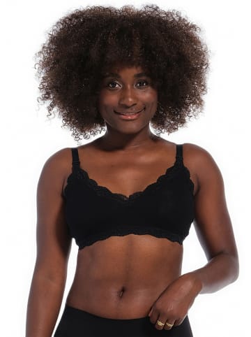 Biustonosz "Mama Lace Bralette" w kolorze czarnym do karmienia