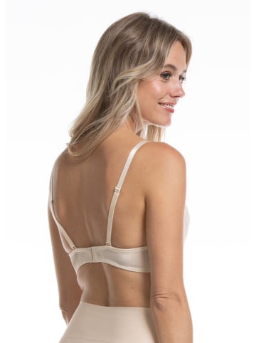 Biustonosz push-up "V-Bra Lace" w kolorze cielistym