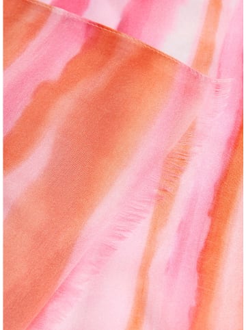 Schal in Pink/ Orange