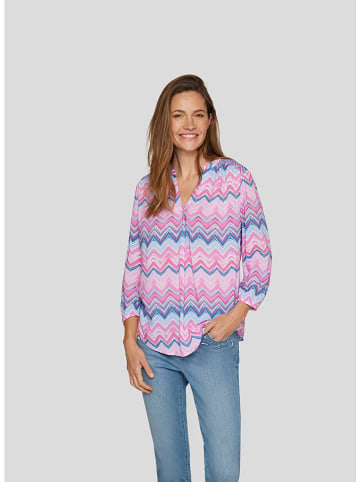 Bluse in Hellblau/ Rosa