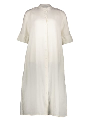 Leinen-Kleid in Weiß