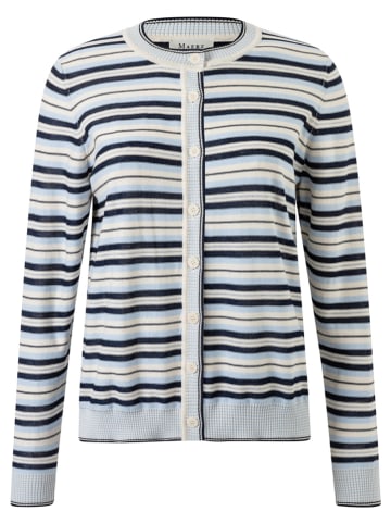 Cardigan in Hellblau/ Dunkelblau/ Weiß