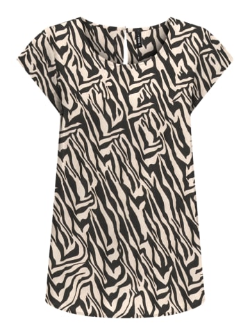 Shirt crème/zwart