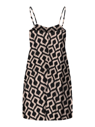 Jurk zwart/beige
