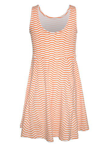 Jurk wit/oranje