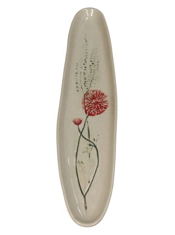 Półmisek "Field Flower" w kolorze czerwono-beżowym - 35 x 8 cm