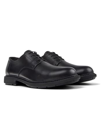 Leren veterschoenen "Neuman" zwart