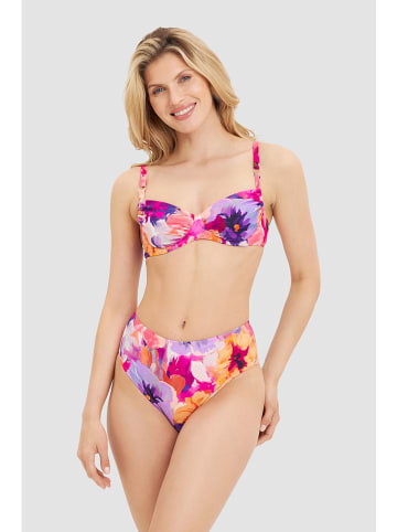 Biustonosz bikini w kolorze pomarańczowo-fioletowo-różowym