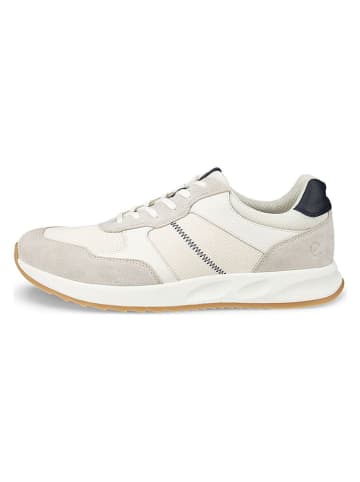 Leren sneakers "Otm" wit/beige/donkerblauw