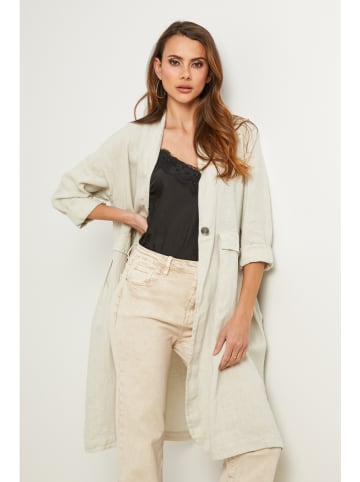Leinen-Cardigan "Gabry" in Creme