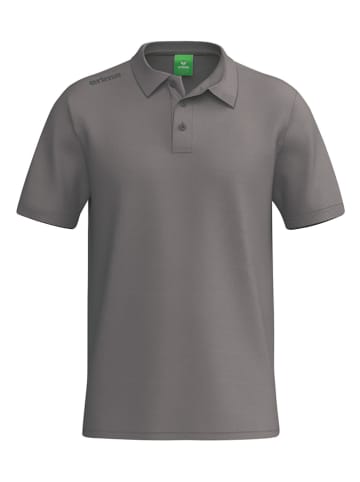 Koszulka polo "TS" w kolorze szarobrązowym