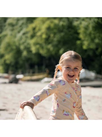 Koszulka kąpielowa "Unicorn Shores" w kolorze żółtym