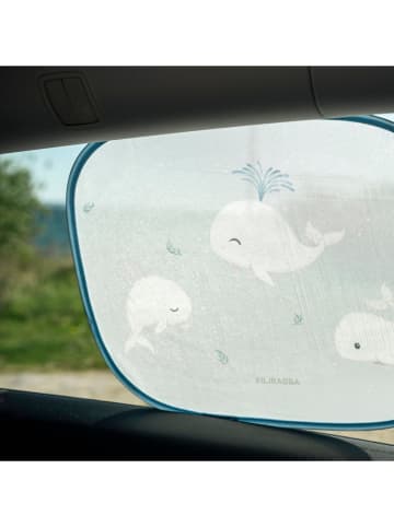 2er-Set: Sonnenblenden "Christian's Whale Tales" in Hellblau