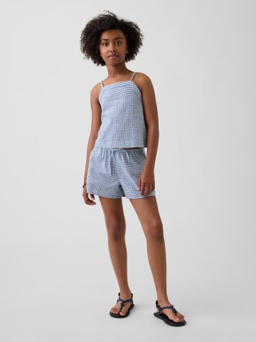 Short blauw/wit