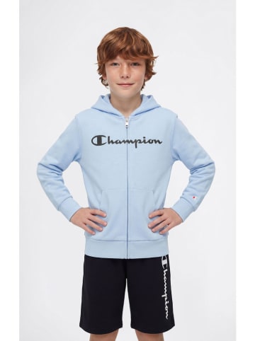 Sweatjacke in Hellblau