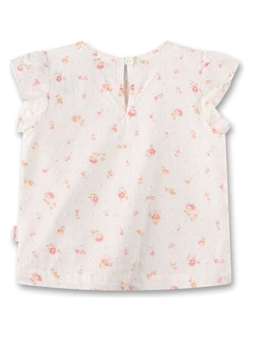 Bluse in Weiß/ Rosa