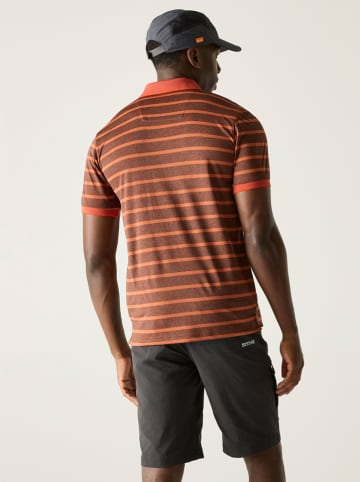 Functioneel poloshirt "Kildra" in Rostbraun