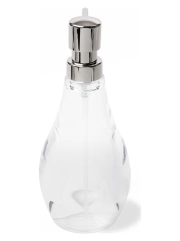 Dozownik mydła "Droplet" w kolorze srebrnym - 280 ml