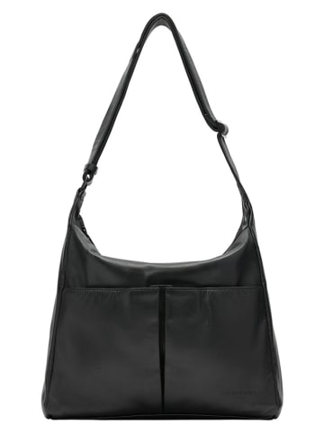 Skórzana torebka w kolorze czarnym - 33 x 29 x 13 cm