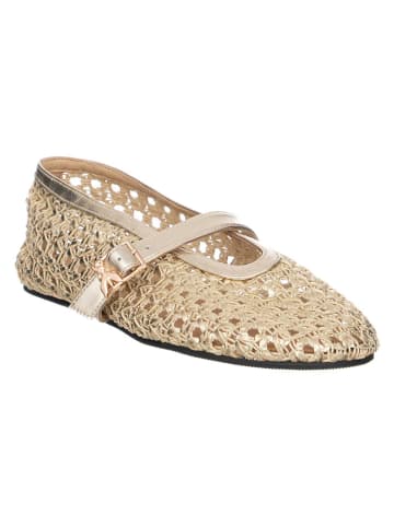 Ballerina's met bandje goudkleurig