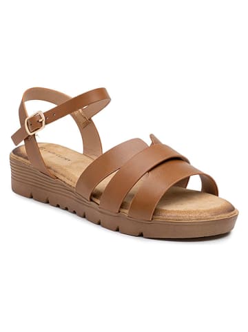 Sleehaksandalen camel