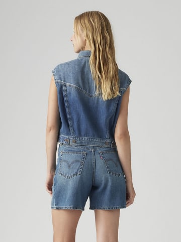Spijkergilet blauw