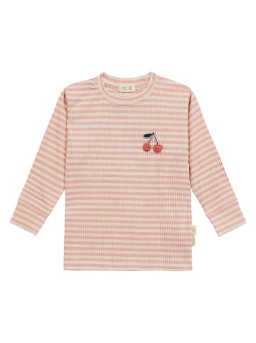 Longsleeve "Cherry" in Creme/ Rosa