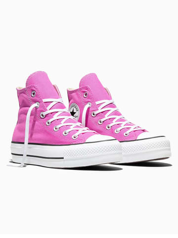 Sneakersy "Chuck Taylor All Star Lift Hi Shocking" w kolorze różowym