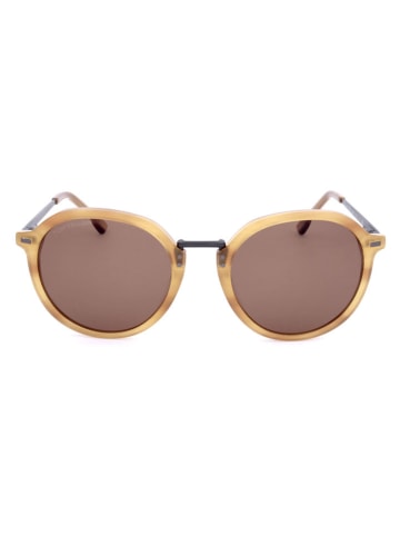 Herren-Sonnenbrille in Beige/ Hellbraun