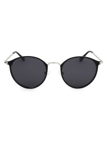 Damen-Sonnenbrille in Schwarz/ Silber