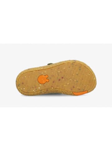 Skórzane buty barefoot "Malmö" w kolorze khaki