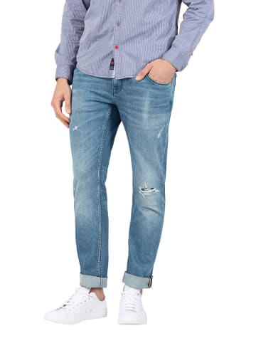 Dżinsy "Scott" - Slim fit - w kolorze niebieskim