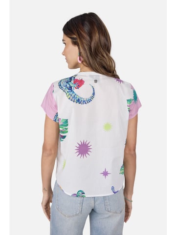 Blouse "Elva" wit/meerkleurig