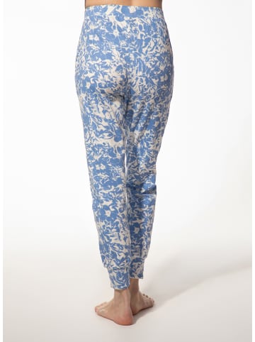 Pyjama-Hose in Blau/ Weiß