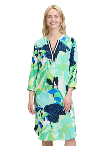 Kleid in Grün/ Dunkelblau