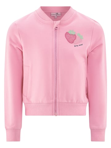 Sweatvest lichtroze