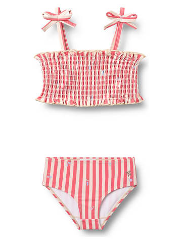 Bikini "Carla" w kolorze czerwono-beżowym