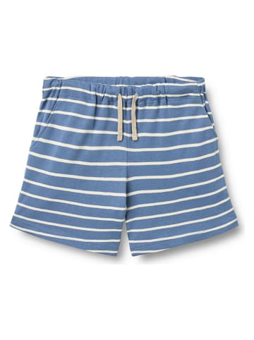 Sweatshort "Kalle" blauw/wit