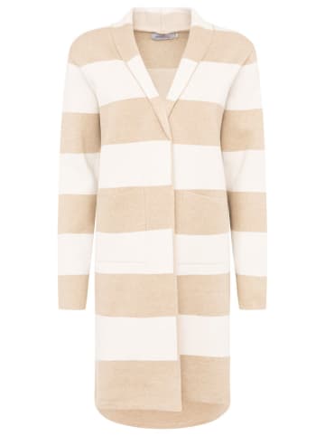 Vest "Jessi Blockstreifen" beige/wit