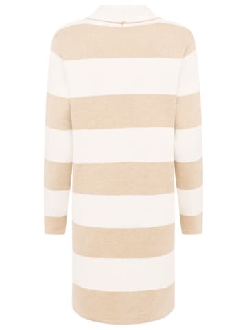 Vest "Jessi Blockstreifen" beige/wit