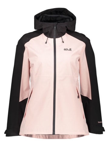 Regenjacke "Wildbound" in Rosa/ Schwarz