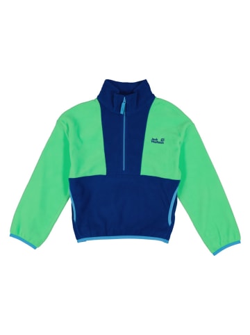 Bluza polarowa "Taunus" w kolorze zielono-granatowym