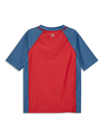 Badeshirt "Waiko" in Rot/ Blau