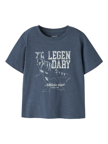Shirt "Feath" donkerblauw
