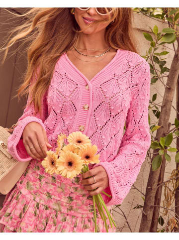 Cardigan in Rosa