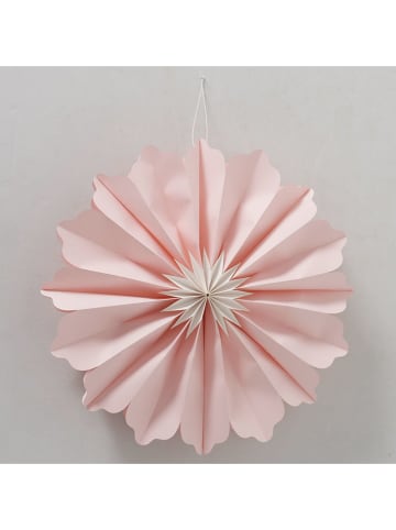 3er-Set: Dekoanhänger "Emilija" in Rosa/ Orange/ Weiß - Ø 40 cm
