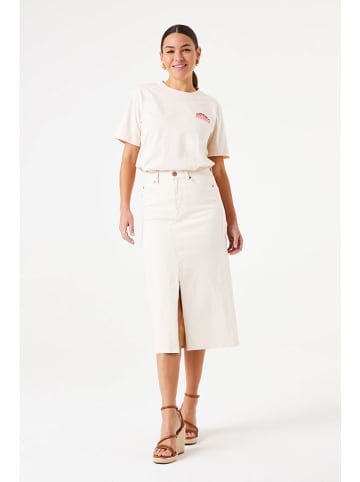Jeansrock in Creme